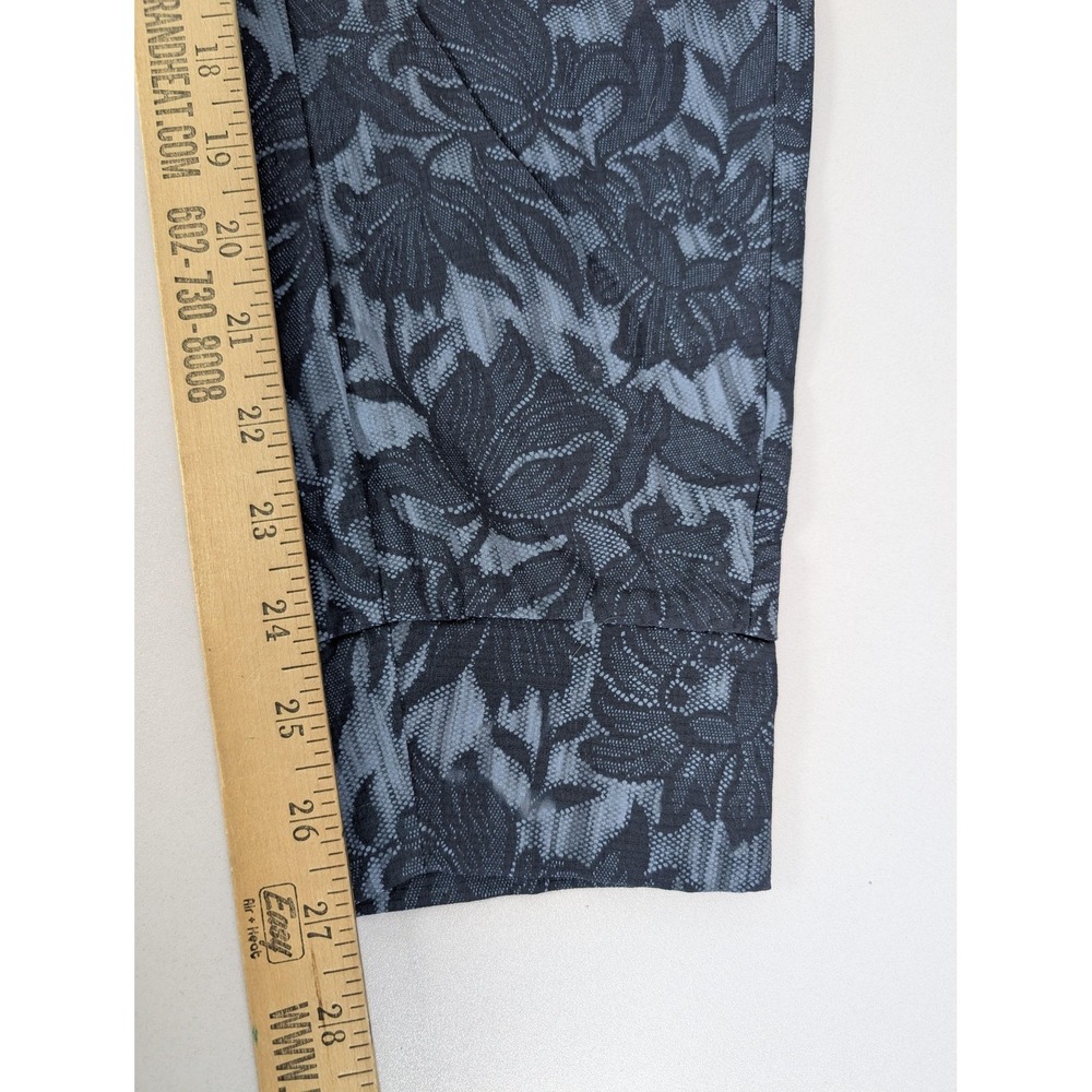 Athleta Pants Womens 10 Blue Trekkie North Jogger Stretch Floral Zip Pockets - Picture 11 of 12